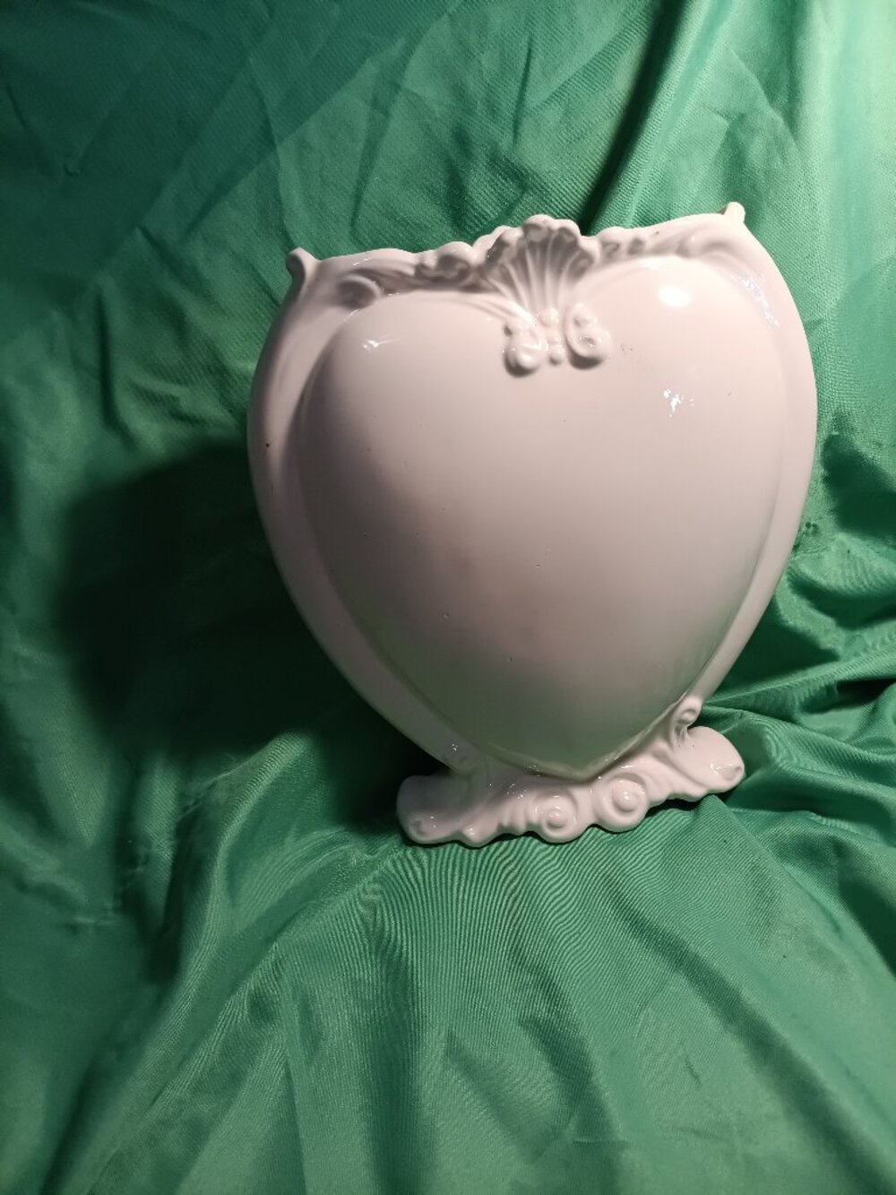 hEART SHAPED VASE..12 inches tall